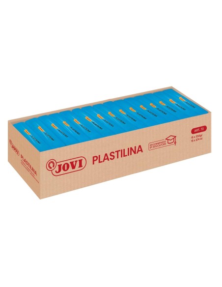 PLASTILINA JOVI 72 AZUL CLARO UD. TAMAÑO GRANDE