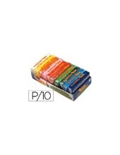 PLASTILINA JOVI BANDEJA C/10 PAQUETES COL.SURT. TAMAÑO PEQUEÑO 2