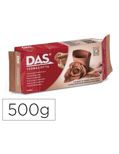 PASTA DAS TERRACOTA MODELAR SECA SIN COCCION 500 GR