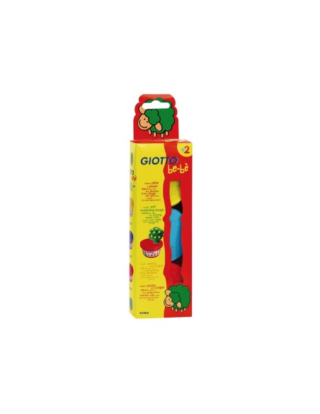 PASTA MODELAR GIOTTO BEBE PACK 3 COL.SURT. DERMATOLOGICAMENTE TESTADA