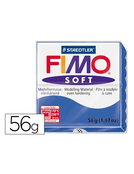 PASTA STAEDTLER FIMO SOFT 56 GR COLOR AZUL BRILLANTE