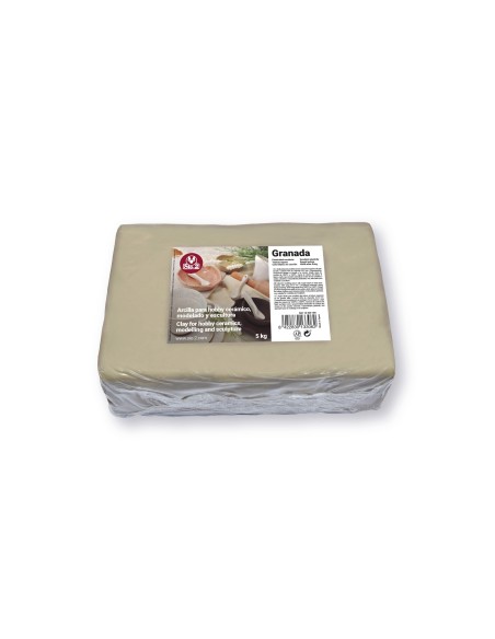 PASTA MODELAR SIO-2 GRES GRANADA ESCULTURA Y MODELADO PAQUETE 5 KG