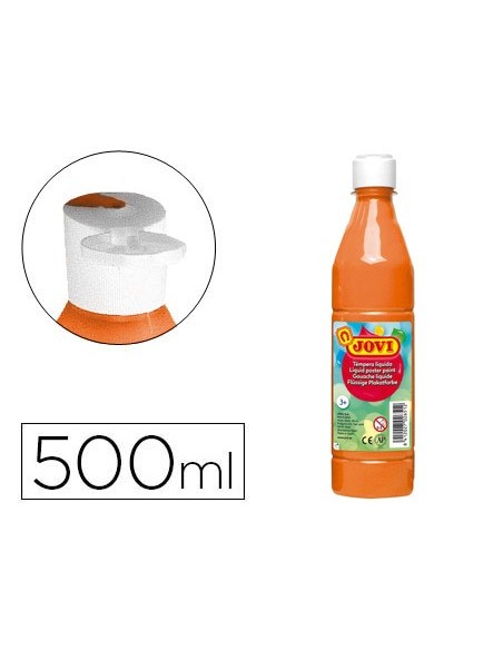 TEMPERA LIQUIDA JOVI 500 CC NARANJA