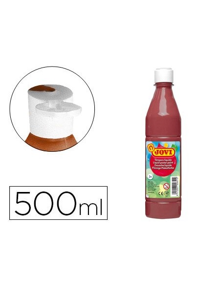TEMPERA LIQUIDA JOVI 500 CC MARRON