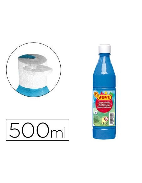 TEMPERA LIQUIDA JOVI 500 CC AZUL CYAN
