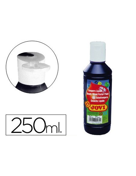 TEMPERA LIQUIDA JOVI 250 ML NEGRO