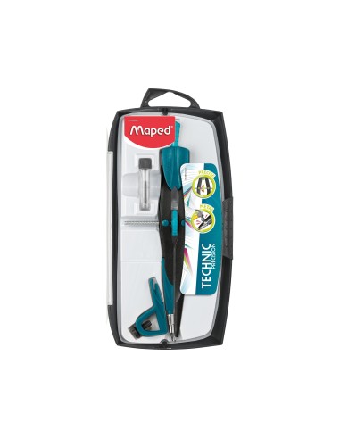 COMPAS MAPED 291010 C/BIGOTERA ABRAZADERA Y ESTUCHE MINAS