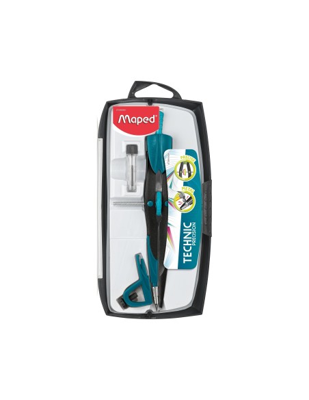 COMPAS MAPED 291010 C/BIGOTERA ABRAZADERA Y ESTUCHE MINAS
