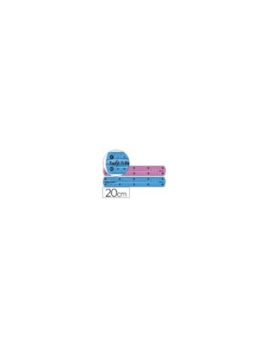REGLA PLASTICO FLEXIBLE MAPED 20 CMS COL.SURT.