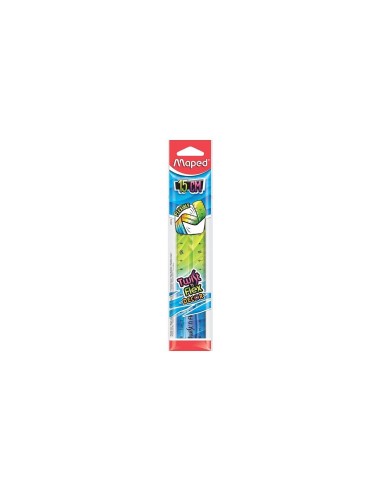 REGLA PLASTICO FLEXIBLE MAPED 15 CM COL.SURT.