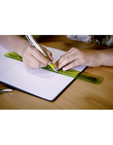 REGLA PLASTICO FLEXIBLE MAPED 30 CM COL.SURT.