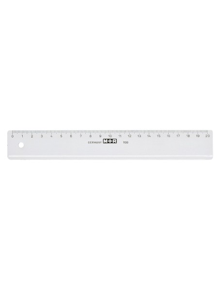 REGLA MOR 20 CM PLASTICO TPTE.