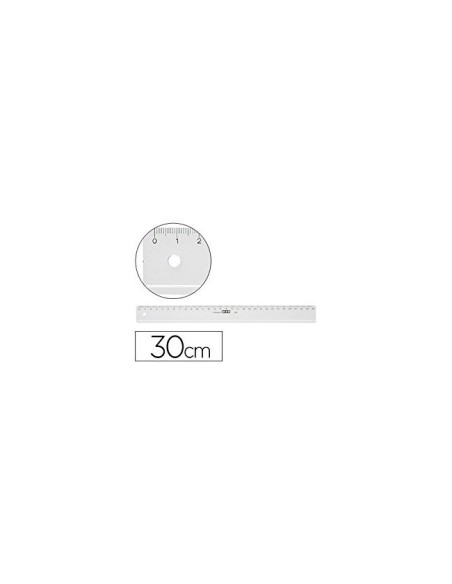REGLA MOR 30 CM PLASTICO TPTE.