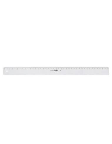 REGLA MOR 40 CM PLASTICO TPTE.