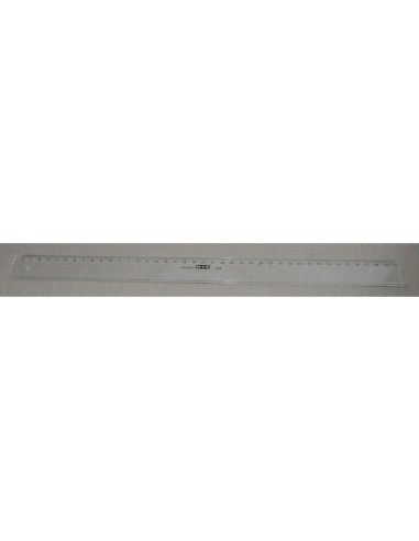 REGLA MOR 40 CM PLASTICO TPTE.