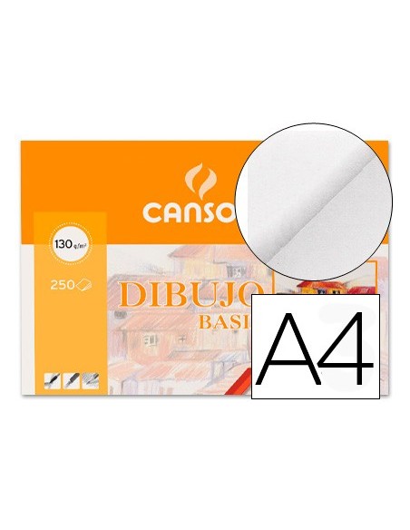PAPEL DIBUJO BASIK 210X297 130 GR SIN RECUADRO
