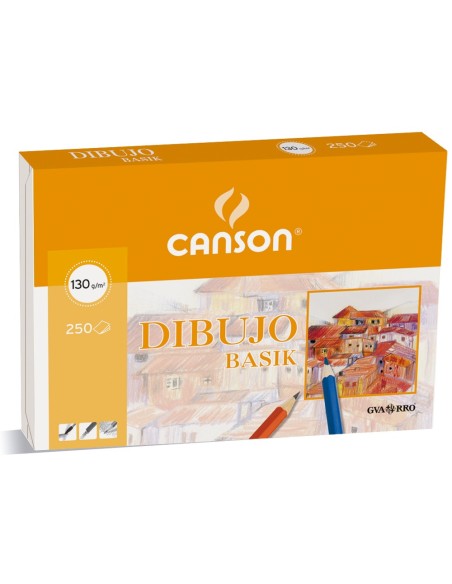 PAPEL DIBUJO BASIK 210X297 130 GR SIN RECUADRO