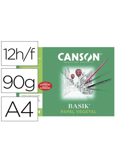 PAPEL VEGETAL GUARRO DIN A4 90-95 GR MINIPACK 12 H.