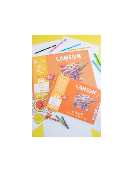 PAPEL DIBUJO BASIK 130GR DIN A3 29,7X42,0 CMS EN MINIPACKS 10 H.
