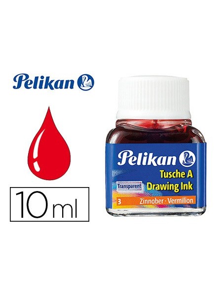 TINTA CHINA PELIKAN BERMELLON