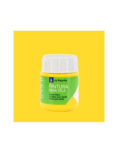 PINTURA TELA LA PAJARITA AMARILLO REAL 25 ML