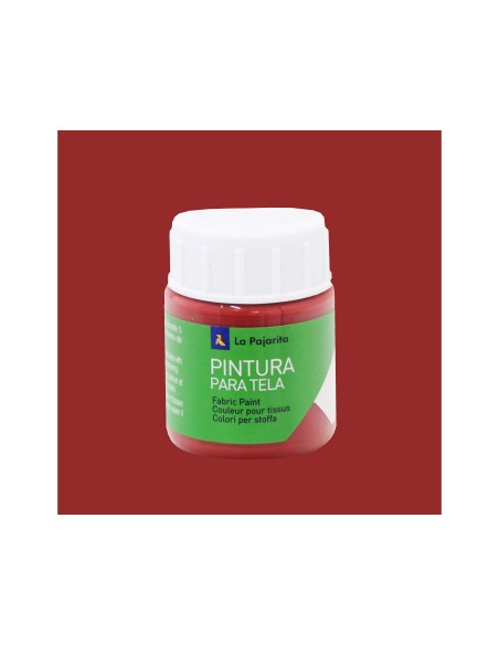 PINTURA TELA LA PAJARITA ROJO INGLES 25 ML