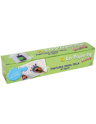 PINTURA TELA LA PAJARITA SET 6 COL.SURT.+ PINCEL