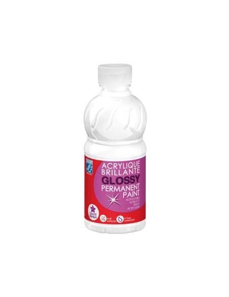 PINTURA ACRILICA L&B BRILLO BLANCO BOTE DE 250 ML
