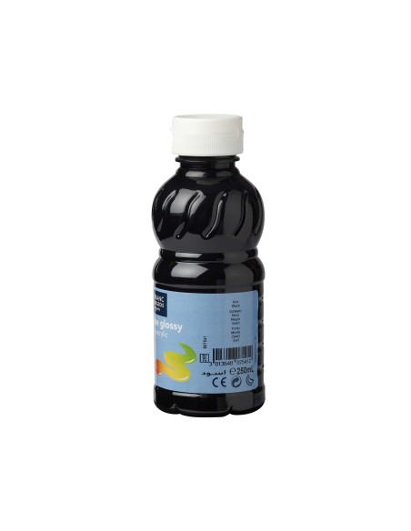 PINTURA ACRILICA L&B BRILLO NEGRO BOTE DE 250 ML