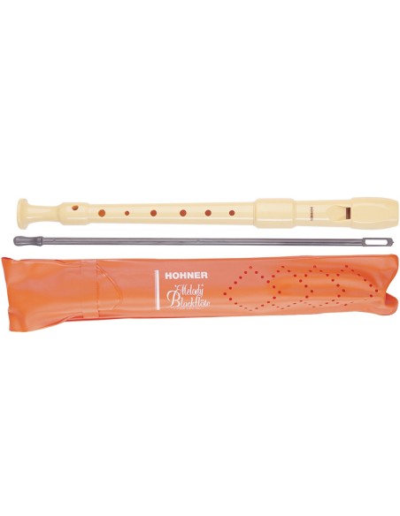FLAUTA HOHNER PLASTICO 9516 DESMOTABLE FUNDA NARANJA