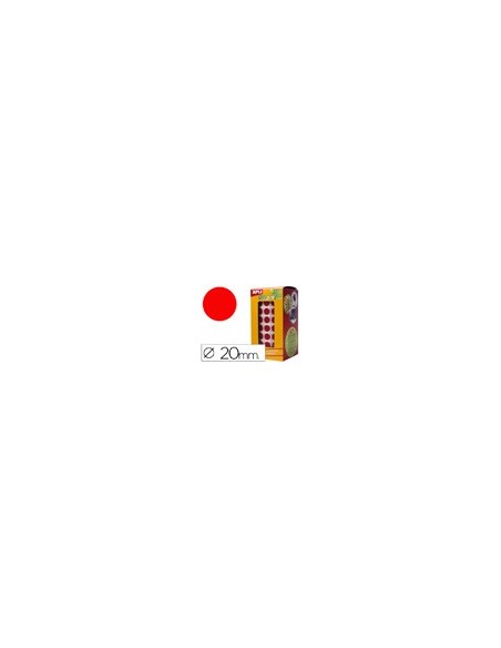 GOMETS APLI ROLLO 59H CIRCULO Ø 20 MM ROJO 1.770 UDS. (04861)