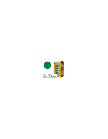 GOMETS APLI ROLLO 59H CIRCULO Ø 20 MM VERDE 1.770 UDS. (04862)