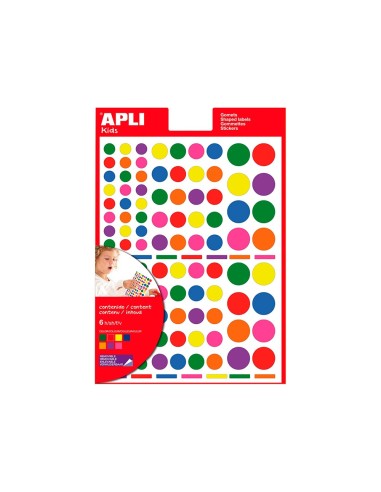 GOMETS APLI AUTOADH FORMAS SURTIDAS MULTICOLOR  6H.**18804310
