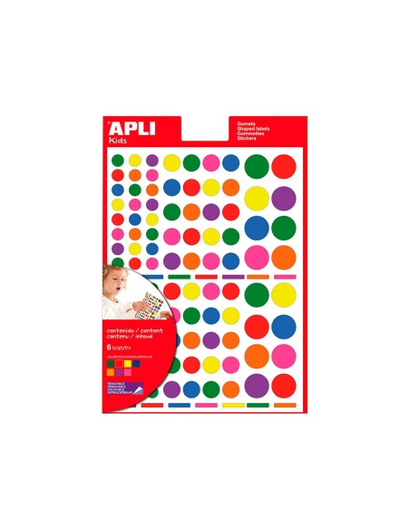 GOMETS APLI AUTOADH FORMAS SURTIDAS MULTICOLOR  6H.**18804310