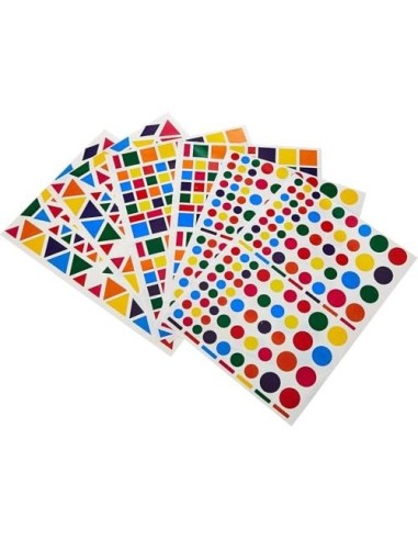 GOMETS APLI AUTOADH FORMAS SURTIDAS MULTICOLOR  6H.**18804310