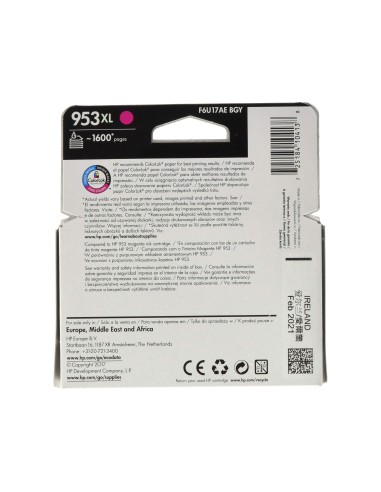 F6U17AE CARTUCHO HP Nº 953XL MAG. 1600 PG.