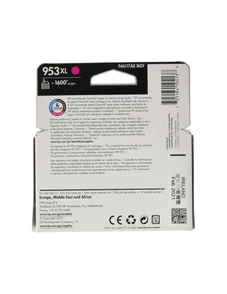 F6U17AE CARTUCHO HP Nº 953XL MAG. 1600 PG.