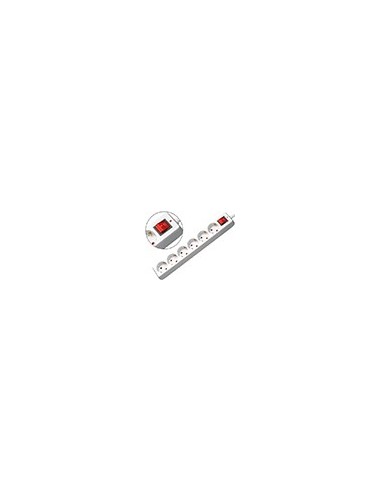 REGLETA 6 TOMAS MEDIARANGE BL.CON INTERRUPTOR CABLE 1,4M