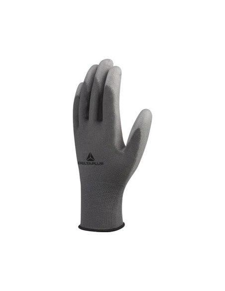 GUANTE POLIESTER ANTIDESLIZANTE LAVABLE ESP. MANUTENCION GRIS T. 8