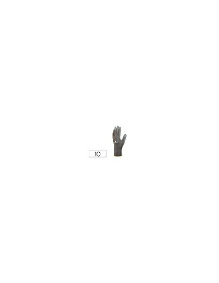GUANTE POLIESTER ANTIDESLIZANTE LAVABLE ESP. MANUTENCION GRIS T. 10