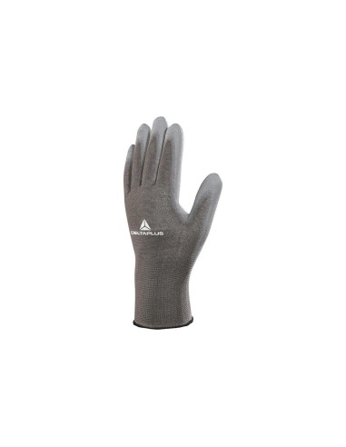 GUANTE POLIESTER ANTIDESLIZANTE LAVABLE ESP. MANUTENCION GRIS T. 10