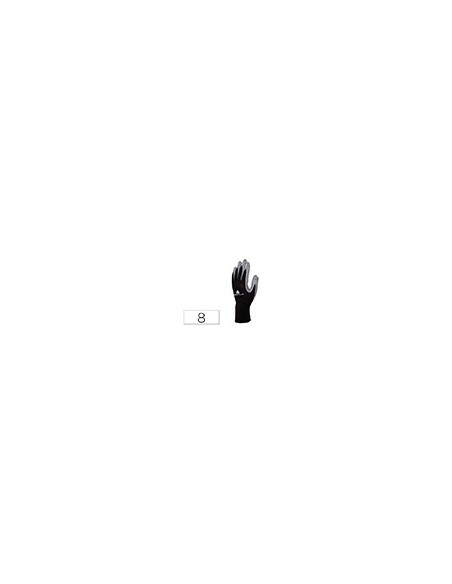 GUANTE PUNTO POLIESTER PALMA NITRILO ESP.MEC.GRASA ACEITE NG.GR.T.8