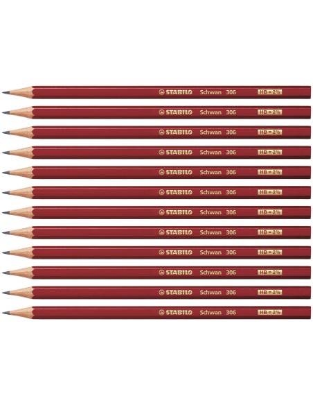 LAPICES GRAFITO STABILO SWANO 306 HB UNIDAD