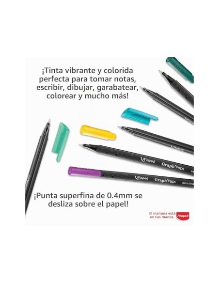 ROTULADOR MAPED PUNTA METAL GRAPH PEPS FINE LINER ESTUCHE 20 COL.SURT