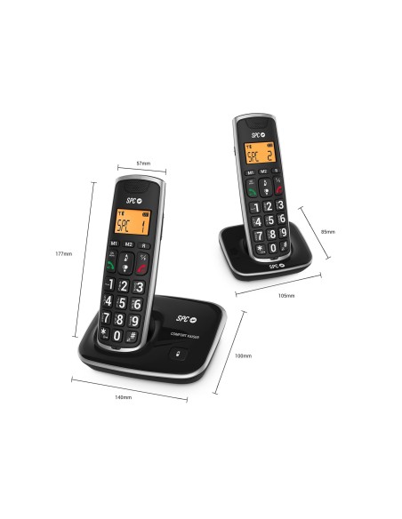 TELEFONO INALAMBRICO SPC TELECOM 7243N NG.IDENTIFICADOR LLAMADAS