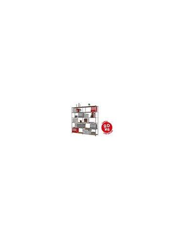 ESTANTERIA FAST-PAPERFLOW MET. 6X80 KG POR ESTANTE 200X100X35 CM BASE