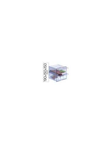 ARCHICUBO 2 CAJONES ORGANIZADOR MODULAR AZ.TPTE.155X155X190MM