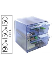 ARCHICUBO 4 CAJONES ORGANIZADOR MODULAR AZ.TPTE.155X155X155MM