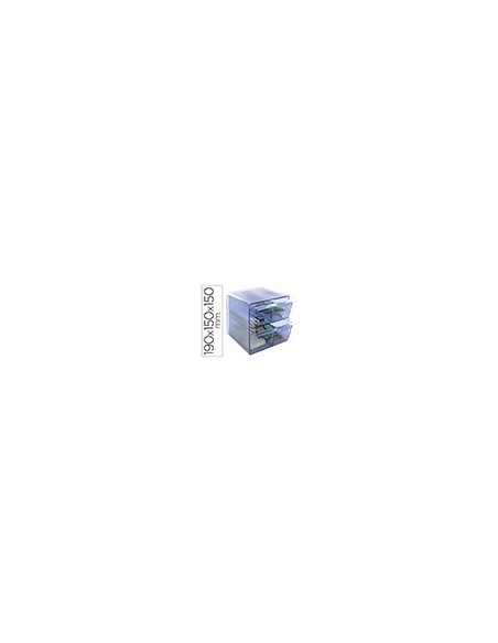 ARCHICUBO 4 CAJONES ORGANIZADOR MODULAR AZ.TPTE.155X155X155MM