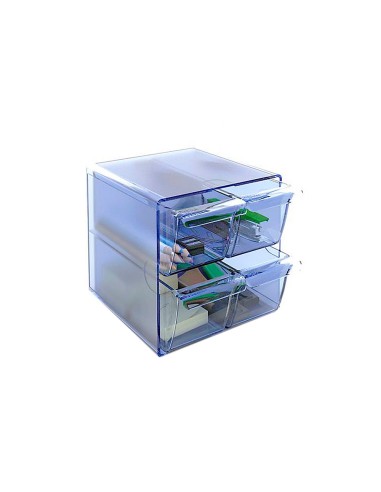 ARCHICUBO 4 CAJONES ORGANIZADOR MODULAR AZ.TPTE.155X155X155MM